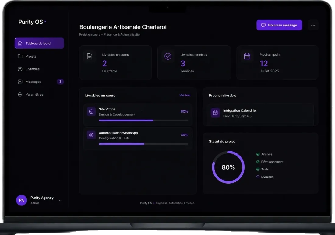 Purity OS Dashboard